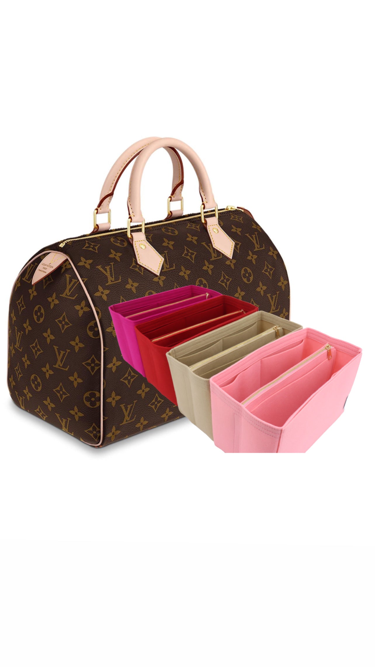 Buy For LV SPEEDY 20/25/30/35/40 Handbag Organizer Insert Liner Online in  India 