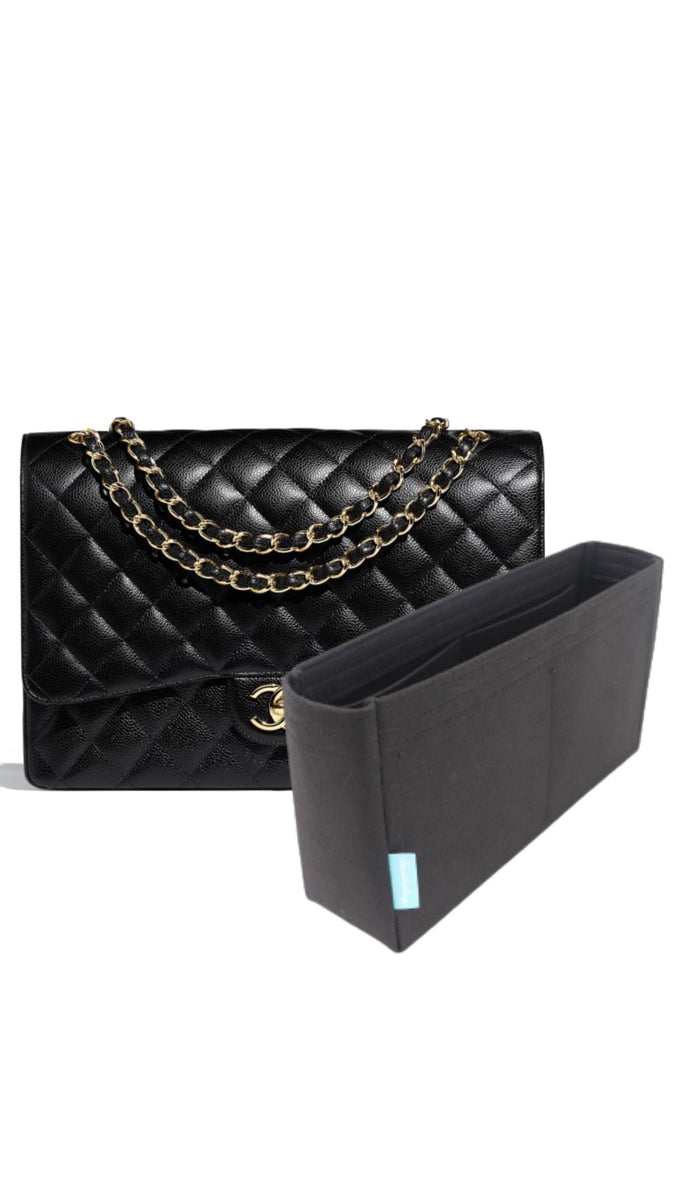 chanel black bag with silver hardware purse