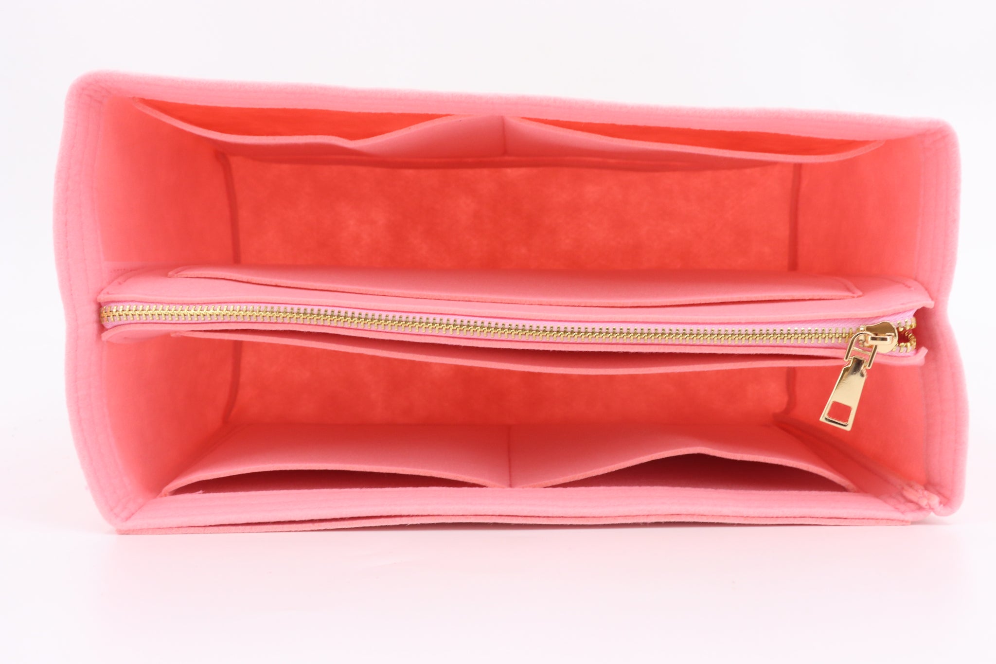 Graceful PM / MM Suedette Regular Style Leather Handbag Organizer (Rose  Pink) (More Colors Available)