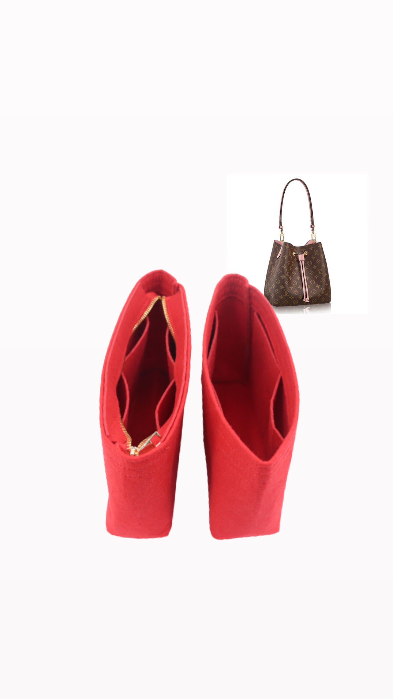 NÉONOÉ Neonoe MM Bucket Bag Red Pink Inserts Organizers -  Norway